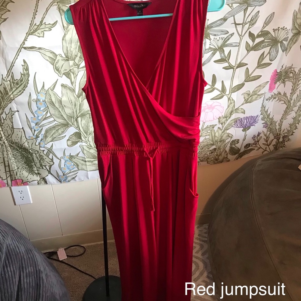 Red jumpsuit